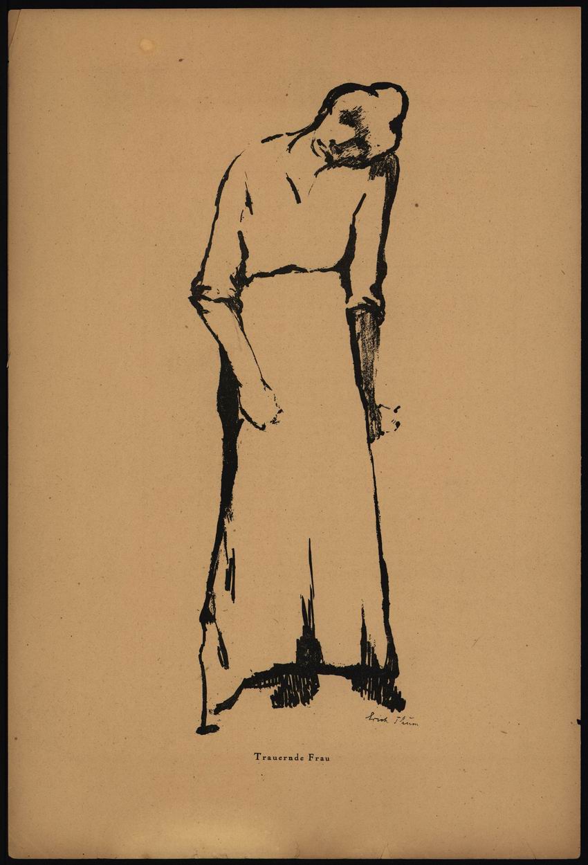 Trauernde Frau