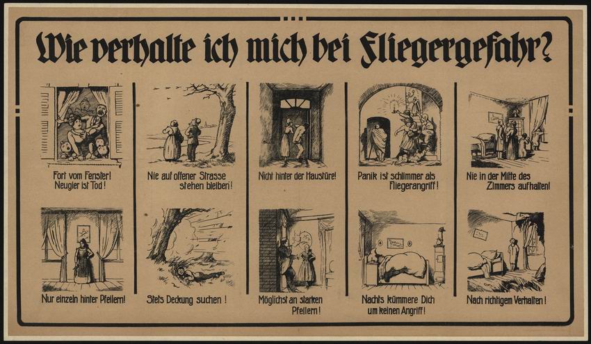 Wie verhalte ich mich bei Fliegergefahr?