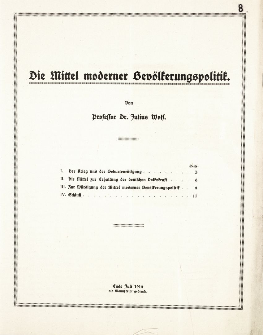 Die Mittel moderner Bevölkerungspolitik