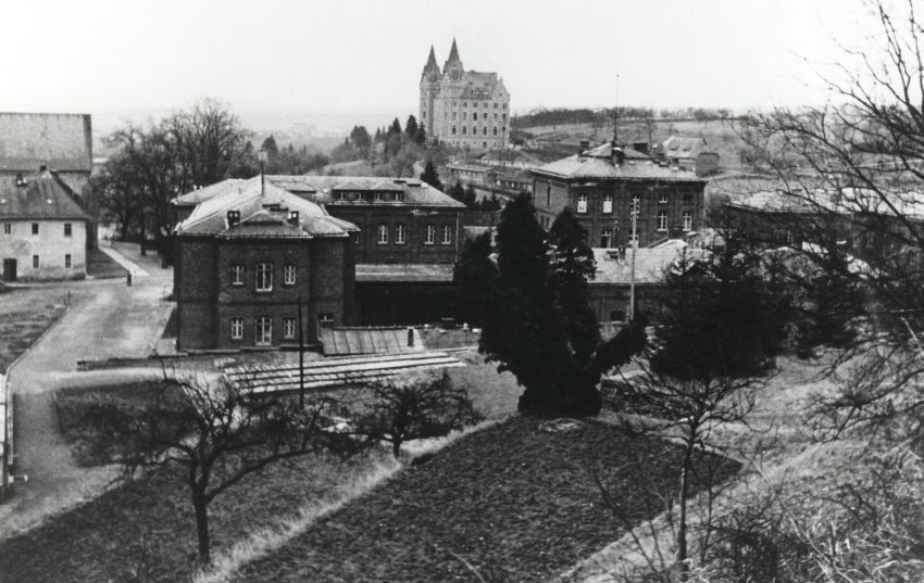 Ansicht der Landesheil- und Pflegeanstalt Hadamar, um 1940/1945