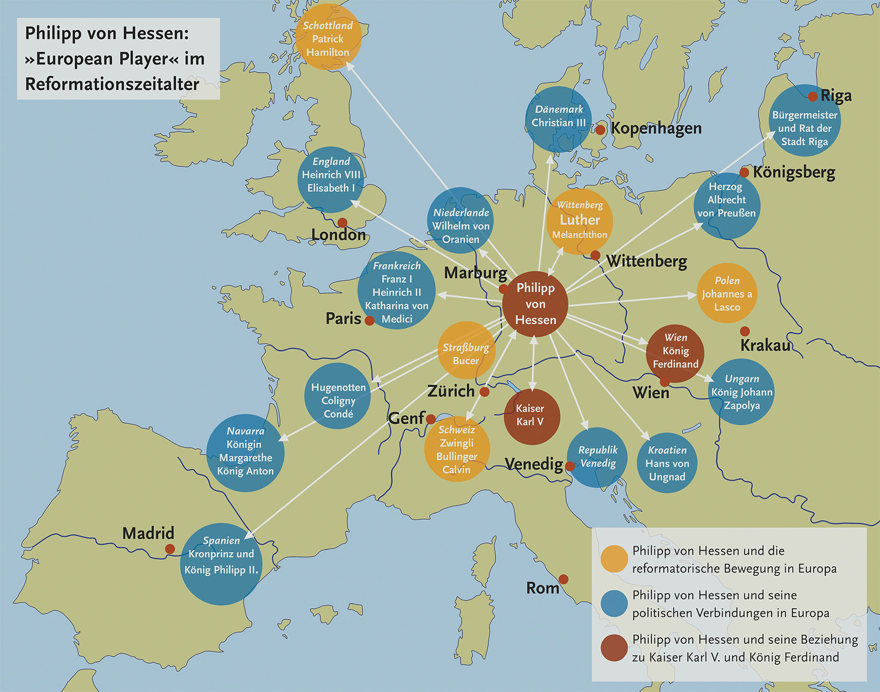 GRAPHIK: Philipp von Hessen: "European Player" im Reformationszeitalter