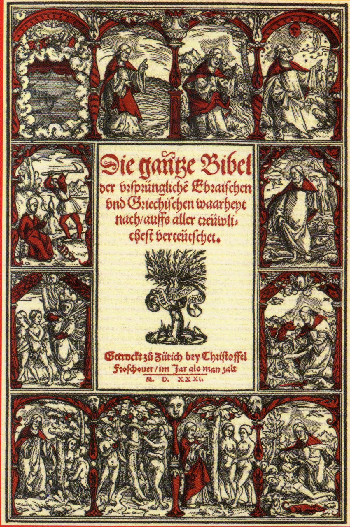 Luther-Bibel von 1534 und ältere gedruckte Bibelübersetzungen