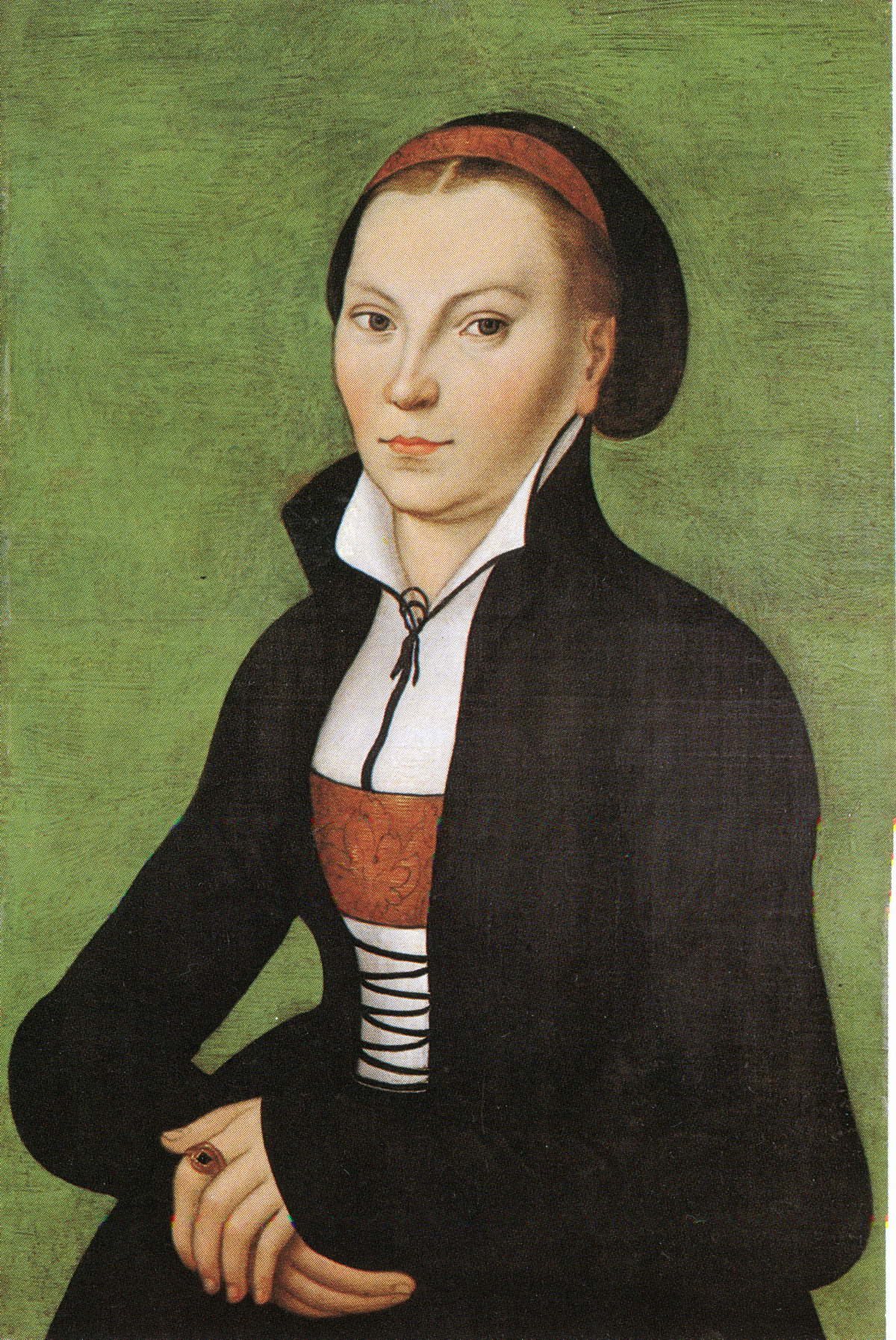 Katharina von Bora (1499-1552), Porträt von Lucas Cranach d.Ä., 1526