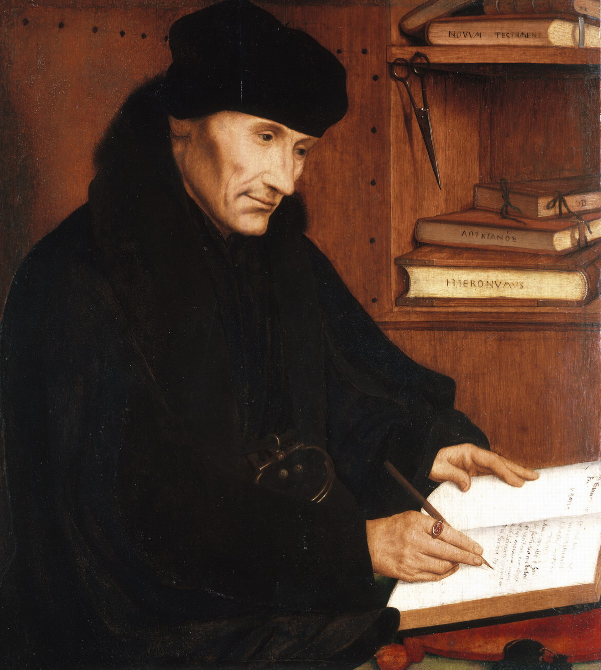 Erasmus von Rotterdam, Porträt von Quentin Massys, 1517