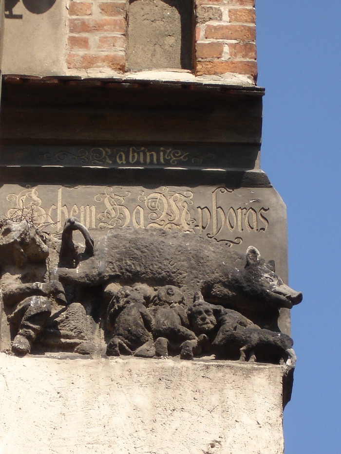 Martin Luther zur Judensau an der Pfarrkirche zu Wittenberg, 1543