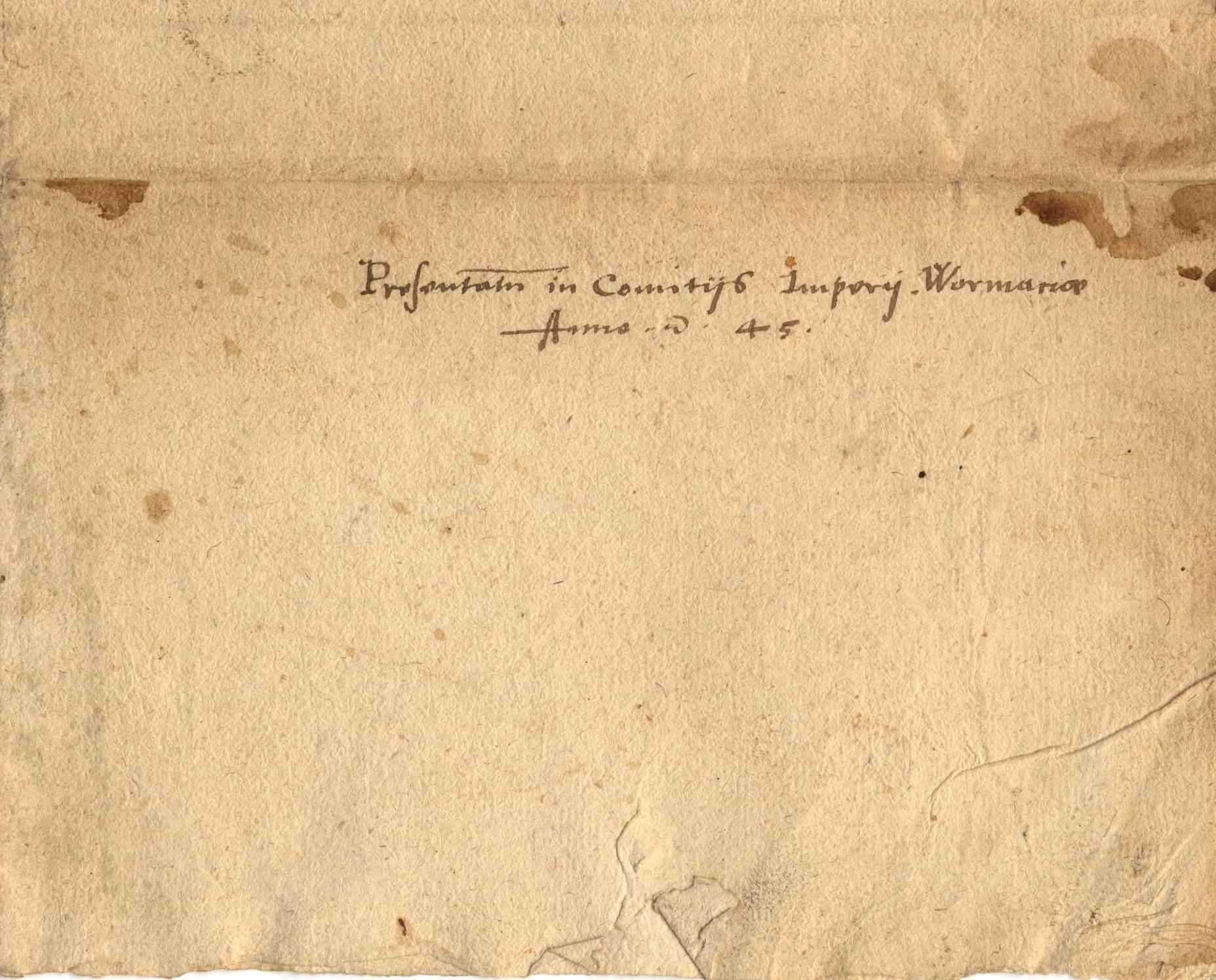 Bittgesuch der Juden im Reich an Kardinal Farnese, den Gesandten des Papst zum Reichstag zu Worms 1545 [Erläuterungen]