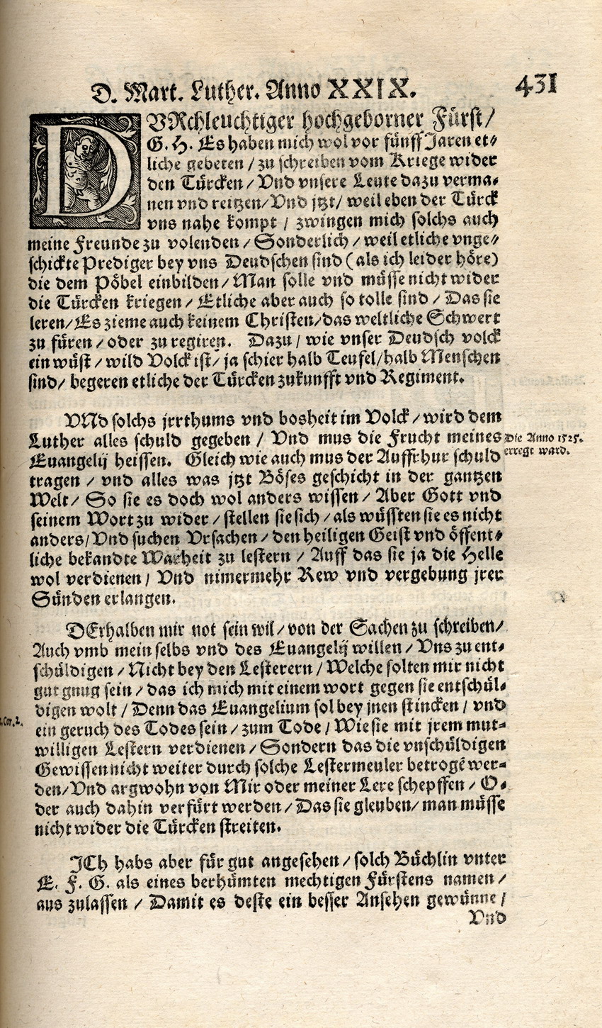 Vom Kriege widder den Türcken - Auszüge (1529)
