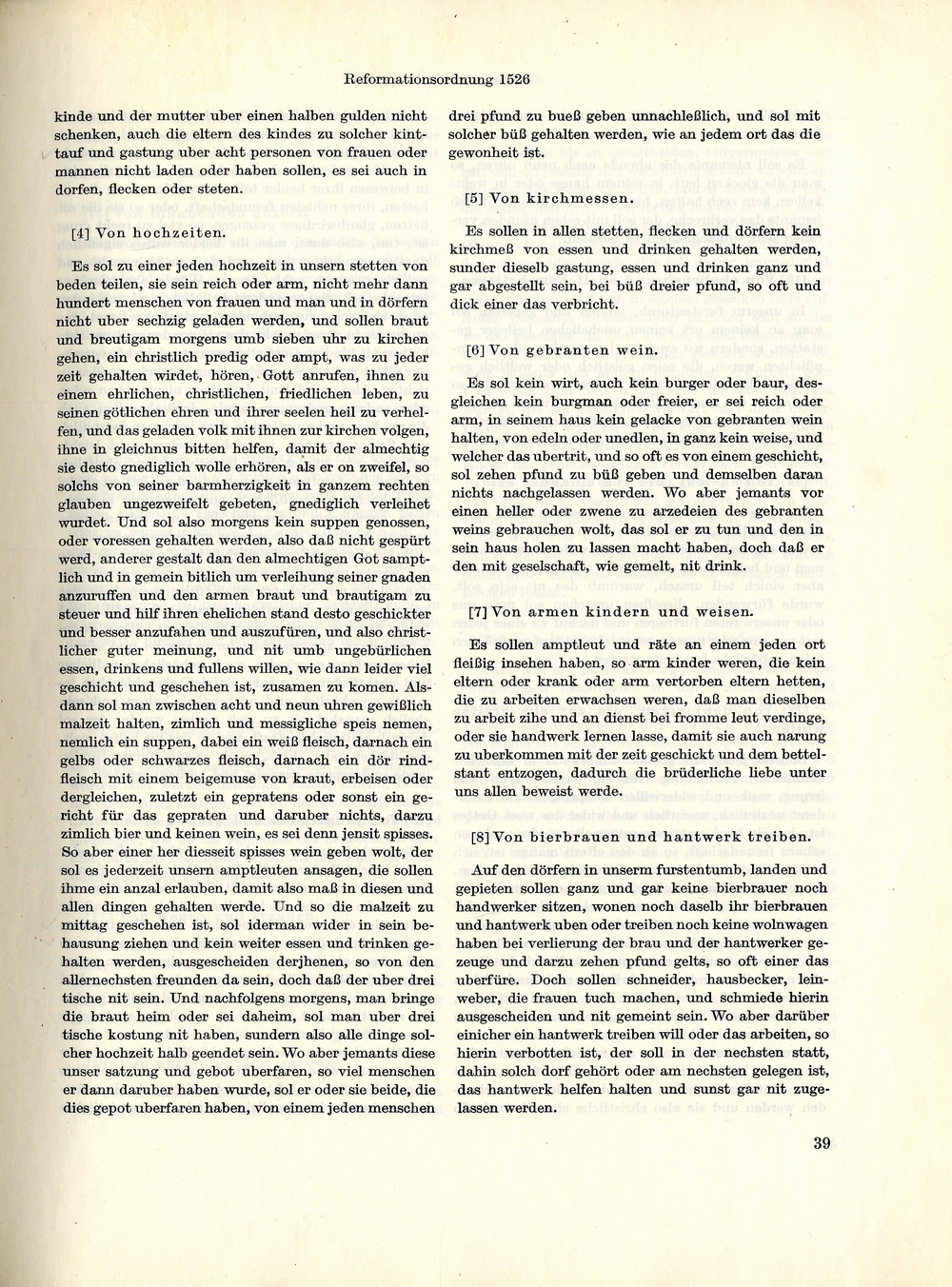 Reformationsordnung des Landgrafen Philipp von Hessen, 1526
