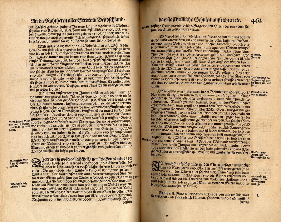 Luther, Ratsherrenschrift 1524 "Der Deutschen Geschichte und Sprüche weiß niemand" [Druckfassung Jena 1555]