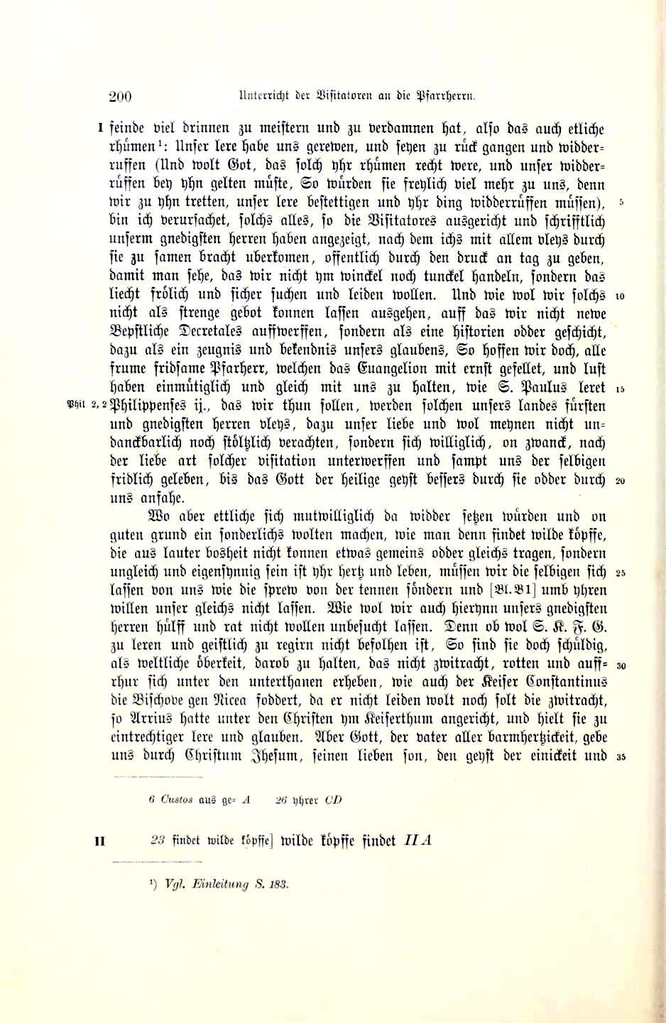 Unterricht der Visitatoren - Von Schulen, 1528