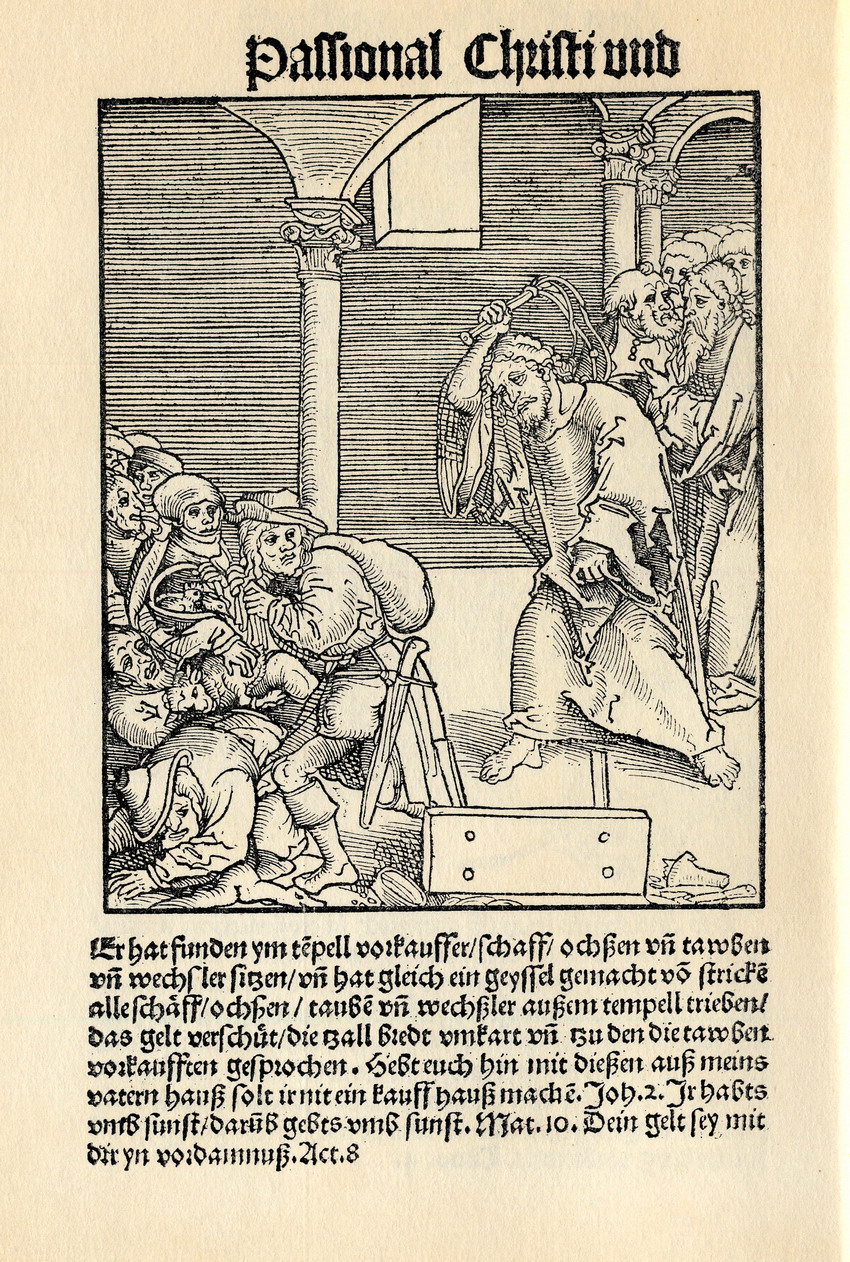 Lucas Cranach d. Ã„., Passional Christi und Antichristi, 1521 

Zwölfte Antithese