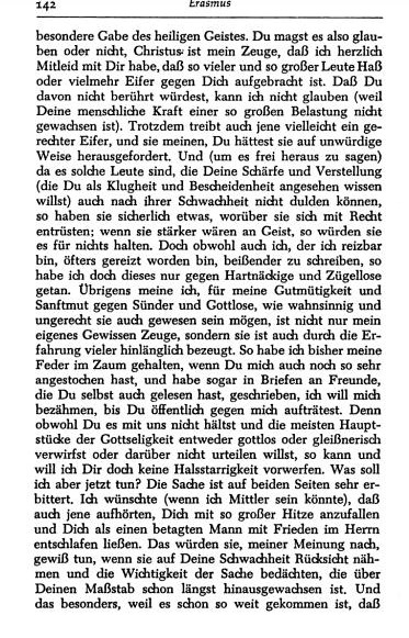Luther wirft Erasmus vor, mit seinen letzten Schriften den Beifall der Papisten gesucht zu haben (Abschrift), 18. April 1524