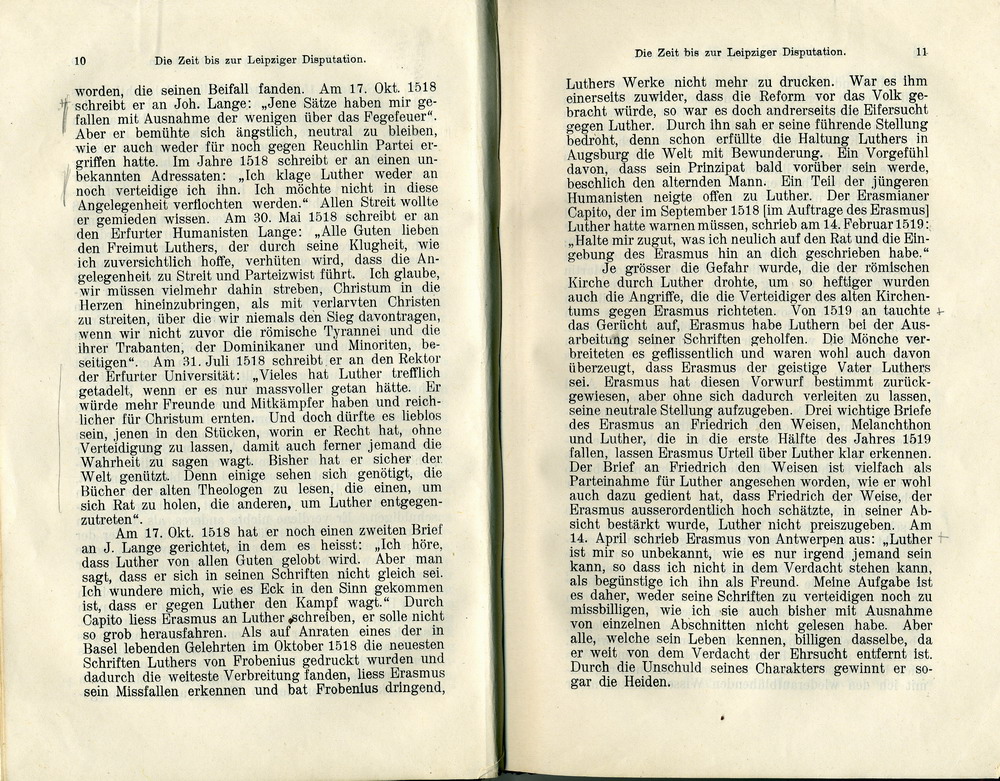 Max Richter, Desiderius Erasmus und seine Stellung zu Luther auf Grund ihrer Schriften, Leipzig 1907