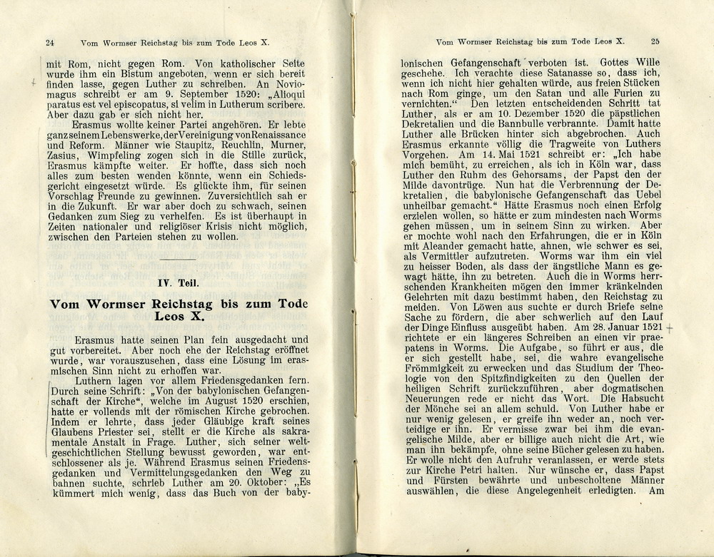 Max Richter, Desiderius Erasmus und seine Stellung zu Luther auf Grund ihrer Schriften, Leipzig 1907