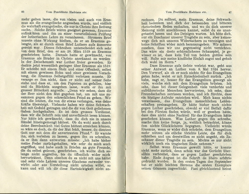 Max Richter, Desiderius Erasmus und seine Stellung zu Luther auf Grund ihrer Schriften, Leipzig 1907