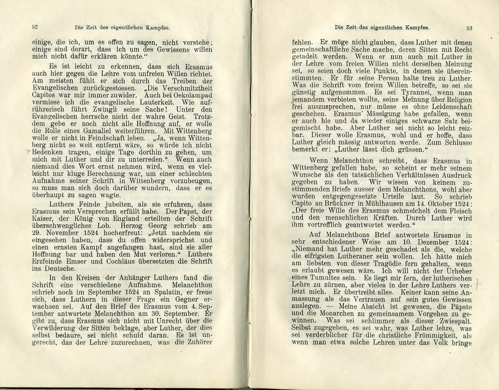 Max Richter, Desiderius Erasmus und seine Stellung zu Luther auf Grund ihrer Schriften, Leipzig 1907