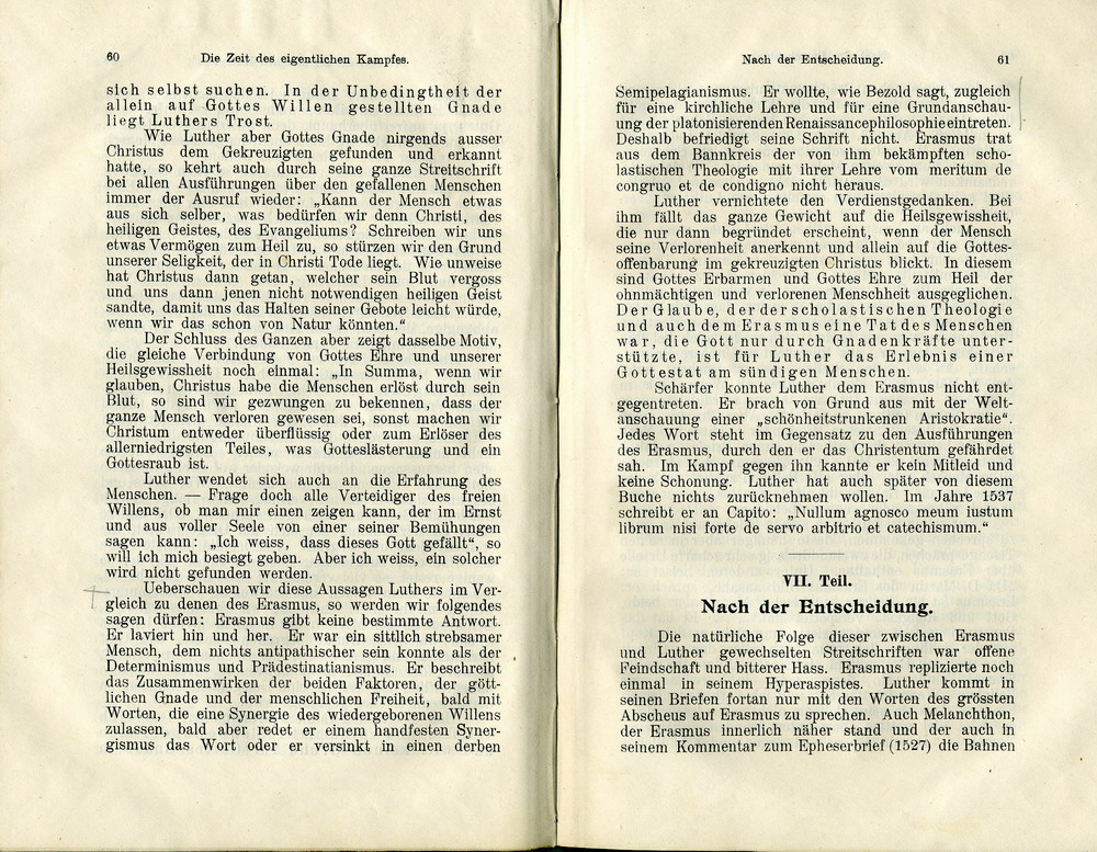 Max Richter, Desiderius Erasmus und seine Stellung zu Luther auf Grund ihrer Schriften, Leipzig 1907