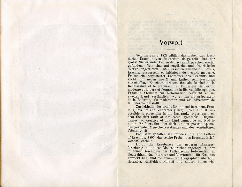 Max Richter, Desiderius Erasmus und seine Stellung zu Luther auf Grund ihrer Schriften, Leipzig 1907