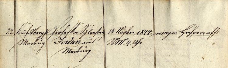 „Kerkerbuch“ des Schlossgefängnisses in Marburg, 1842-1849