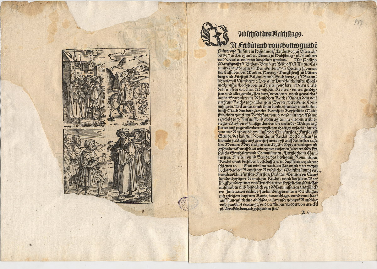 Abschied des Reichstages zu Speyer, 27. August 1526