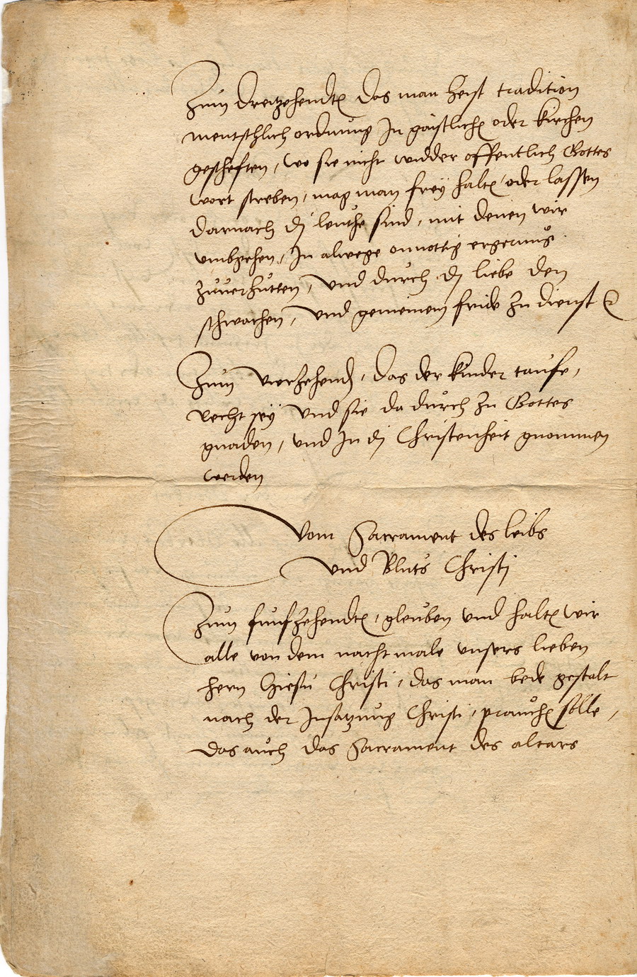 Marburger Religionsgespräch 1529: Die 15 Marburger Artikel [ORIGINALDIGITALISATE], 3. Okt. 1529