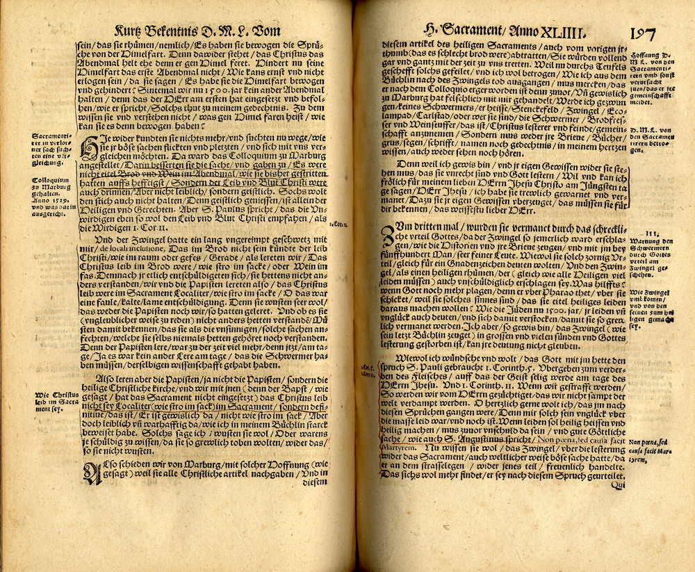 Martin Luther, Kurzes Bekenntnis vom Heiligen Sakrament, 1544
