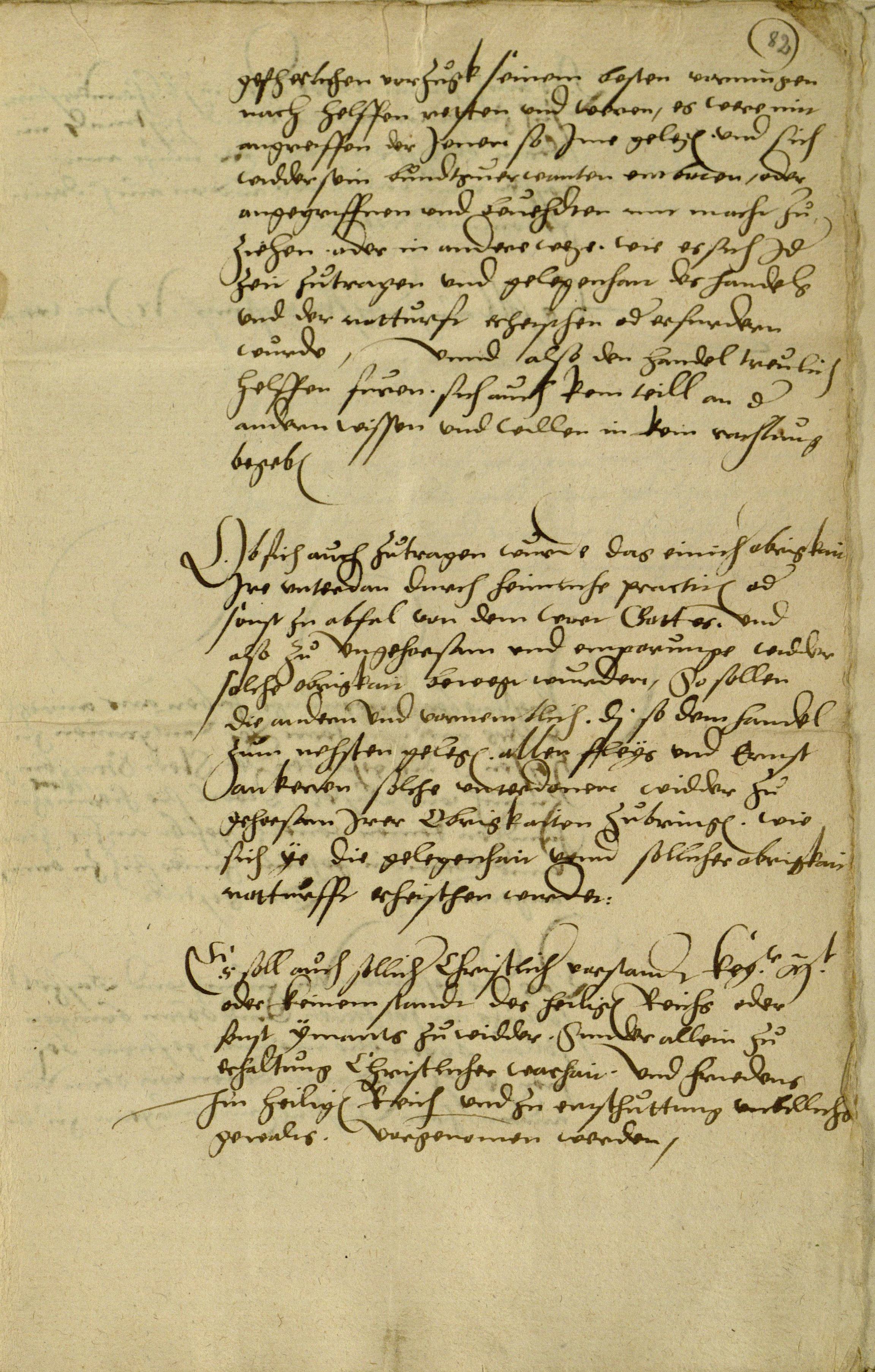 "Christliches Verständnis" - Bündnisvertrag (Entwurf) des Landgrafen Philipp von Hessen mit Zwingli (Zürich), Basel und Straßburg vom 30. September 1529