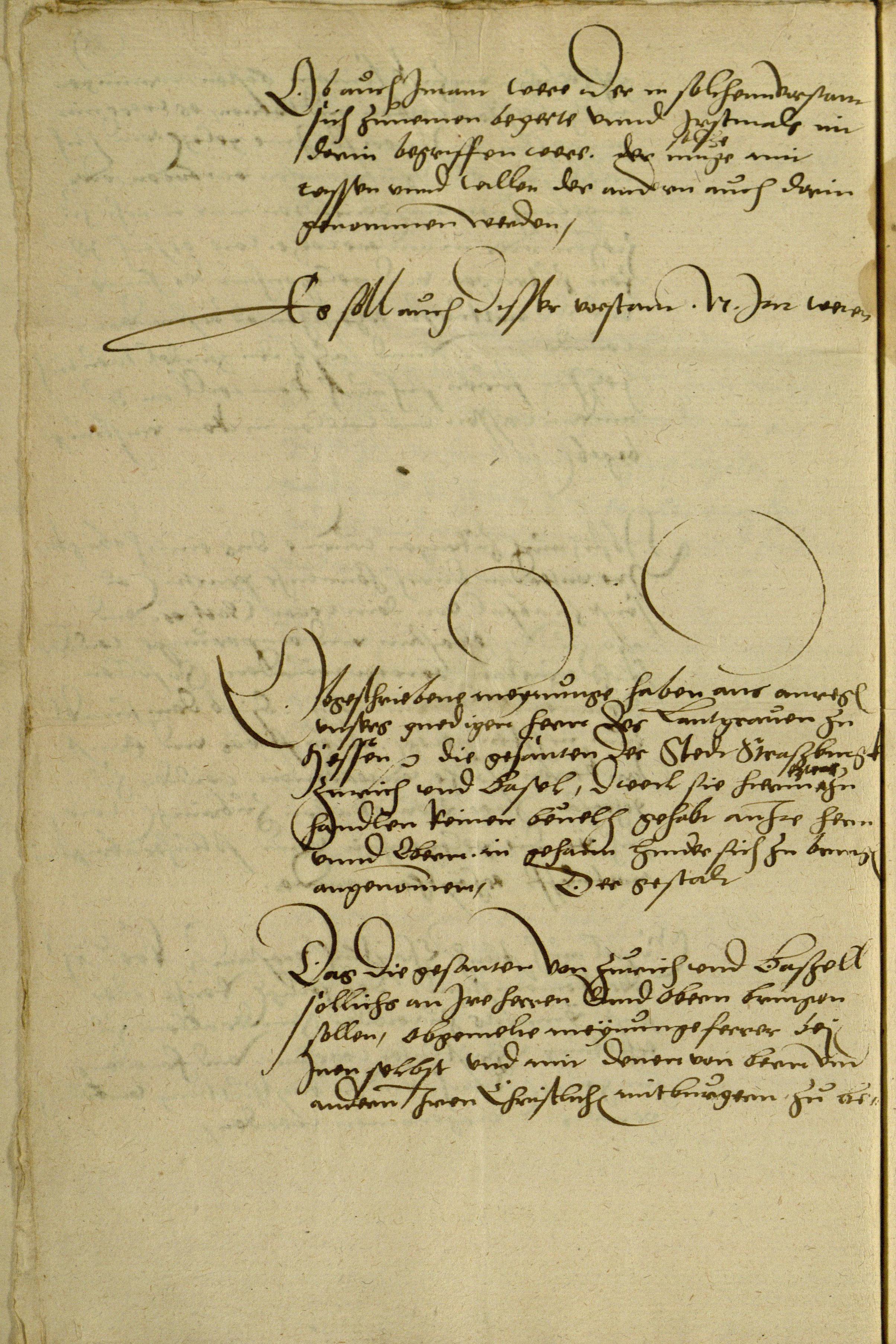 "Christliches Verständnis" - Bündnisvertrag (Entwurf) des Landgrafen Philipp von Hessen mit Zwingli (Zürich), Basel und Straßburg vom 30. September 1529