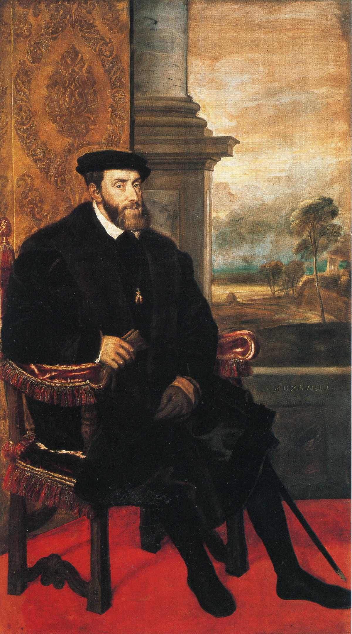 Kaiser Karl V., Porträt von Tizian, 1548