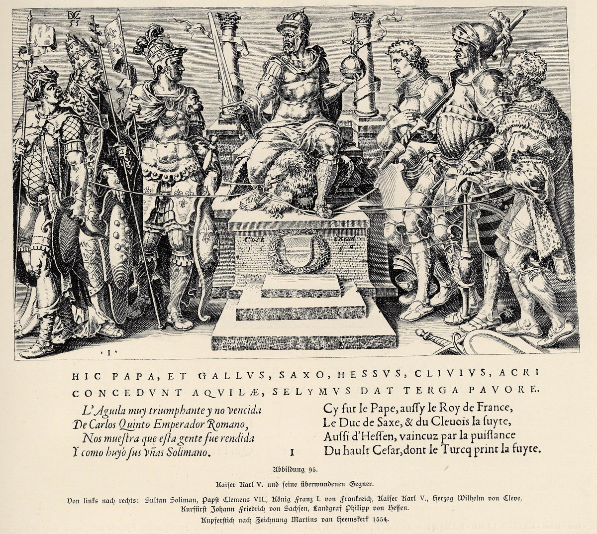 Fußfall von Landgraf Philipp von Hessen vor dem Kaiser in Halle am 19. Juni 1547 