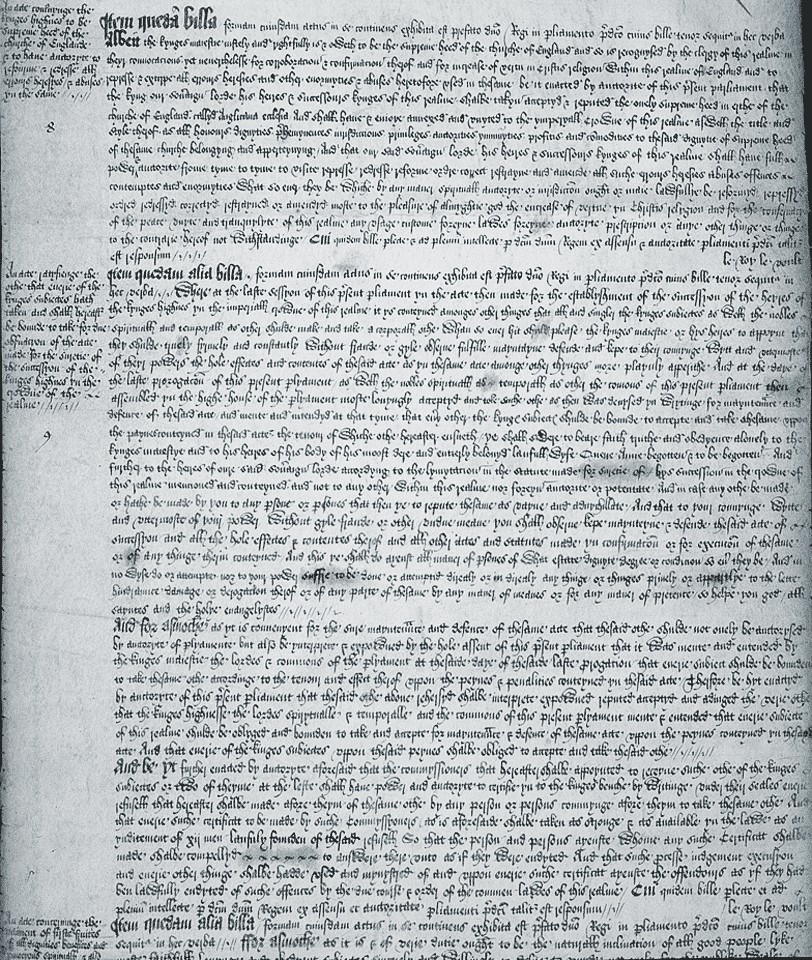 Suprematsakte, 1534