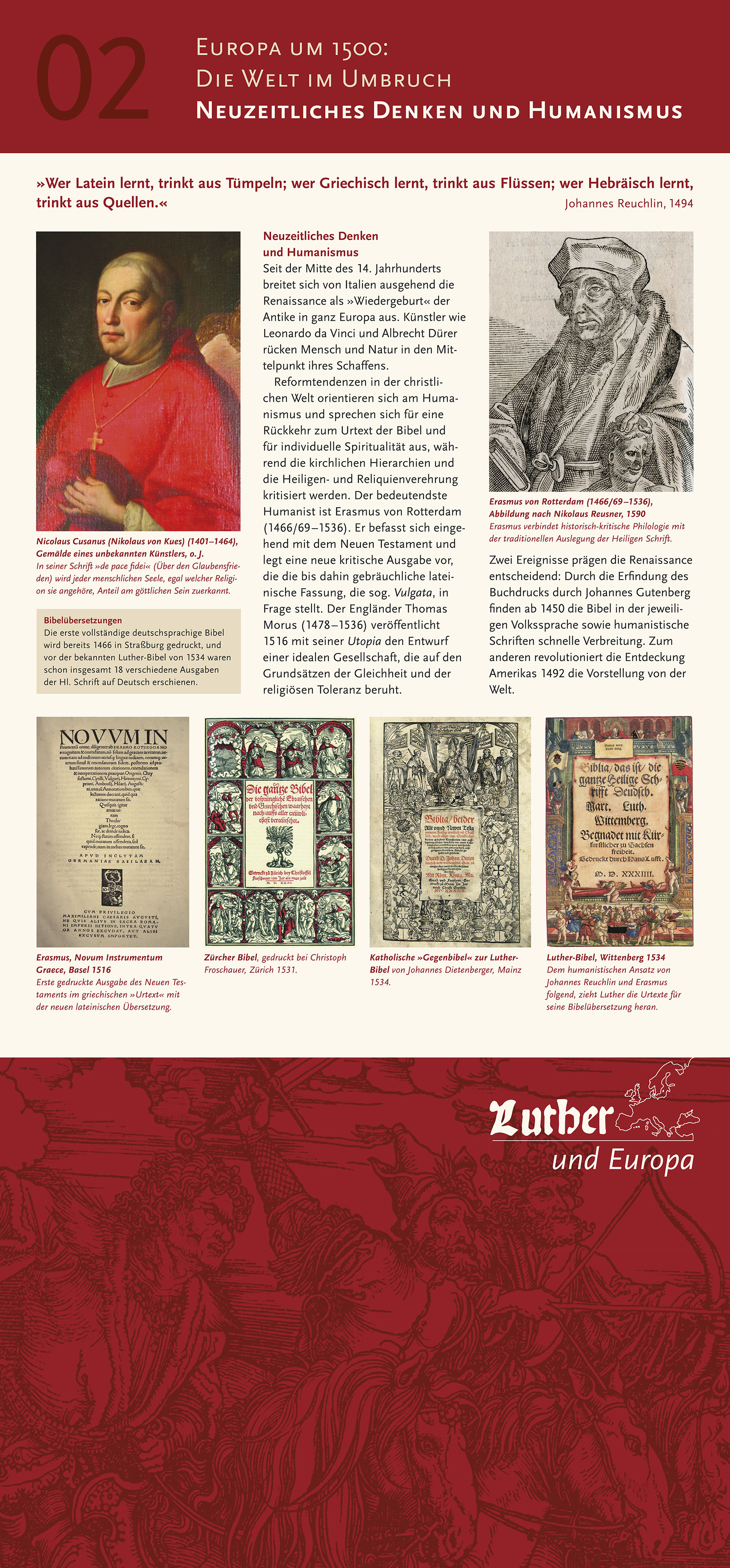 Ausstellungstafeln "LUTHER und EUROPA" - Vorschau