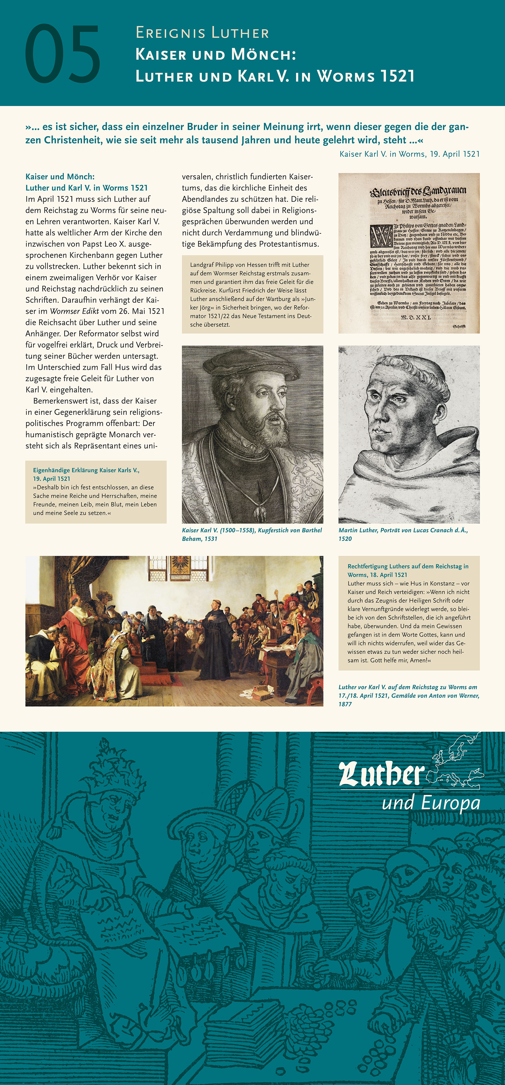 Ausstellungstafeln "LUTHER und EUROPA" - Vorschau