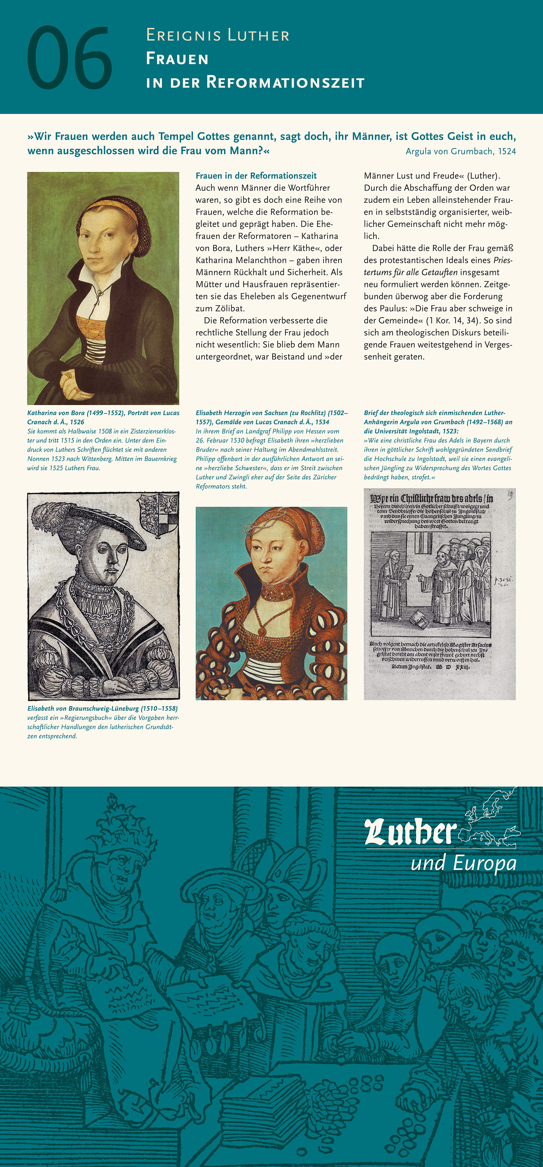 Ausstellungstafeln "LUTHER und EUROPA" - Vorschau