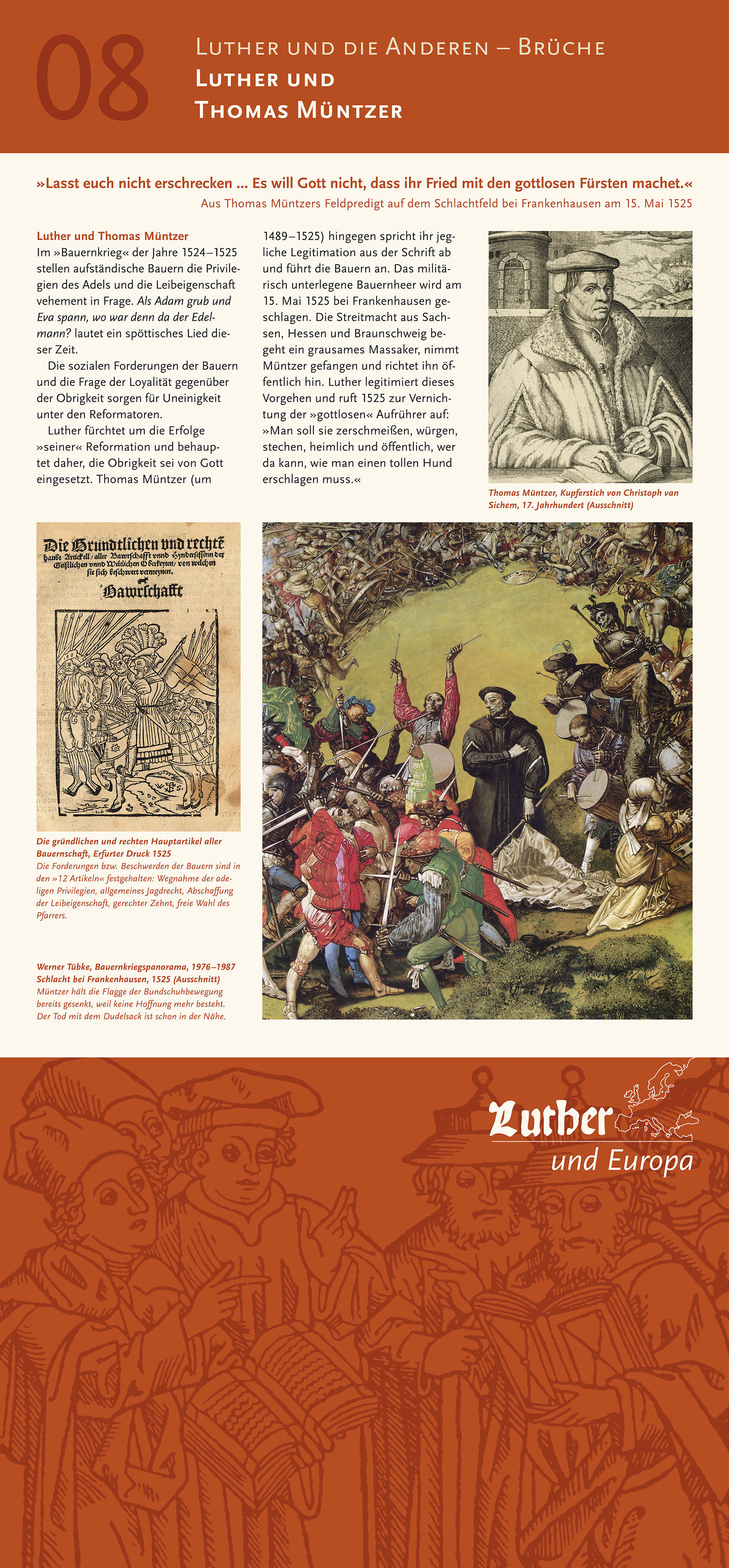 Ausstellungstafeln "LUTHER und EUROPA" - Vorschau