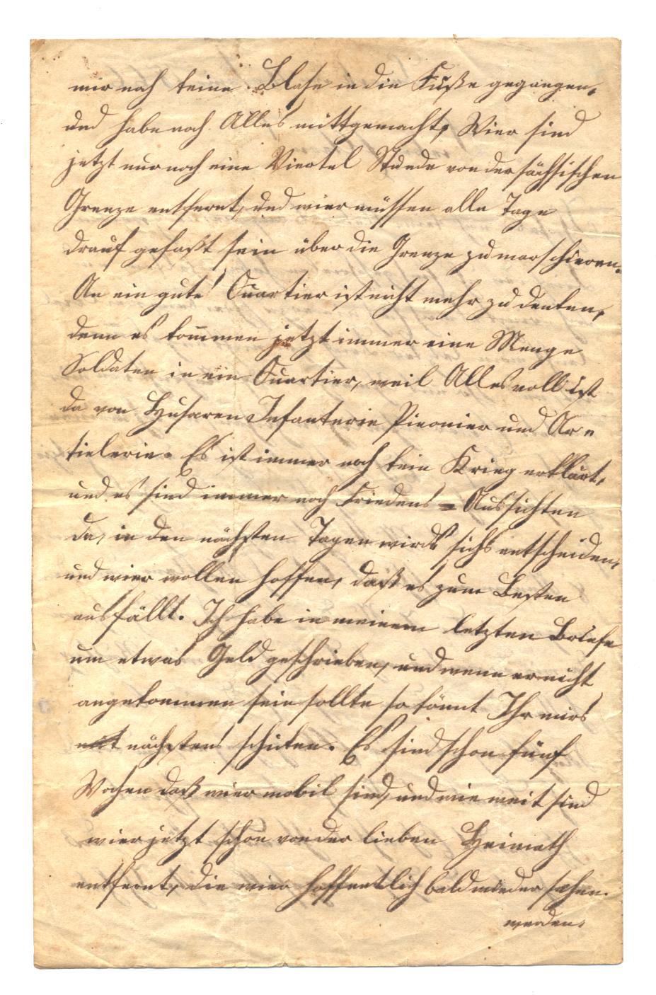 Brief vom 11. Juni 1866 aus Burack
