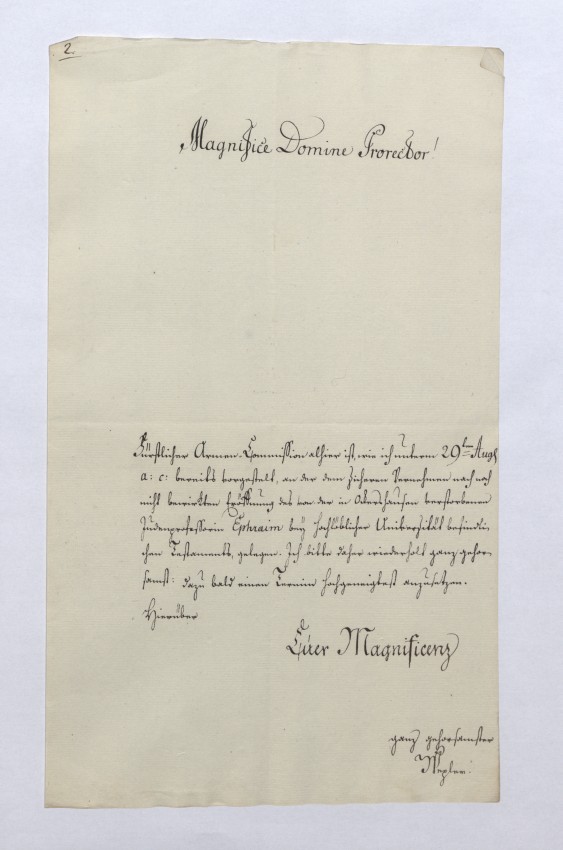 Aufstellung über die Schulden des Universitätsrabbiners Ephraim ben Israel und deren Tilgung. Die Hälfte seines Gehaltes wurde dabei zur Begleichung der Verbindlichkeiten gepfändet, 8. Januar 1750