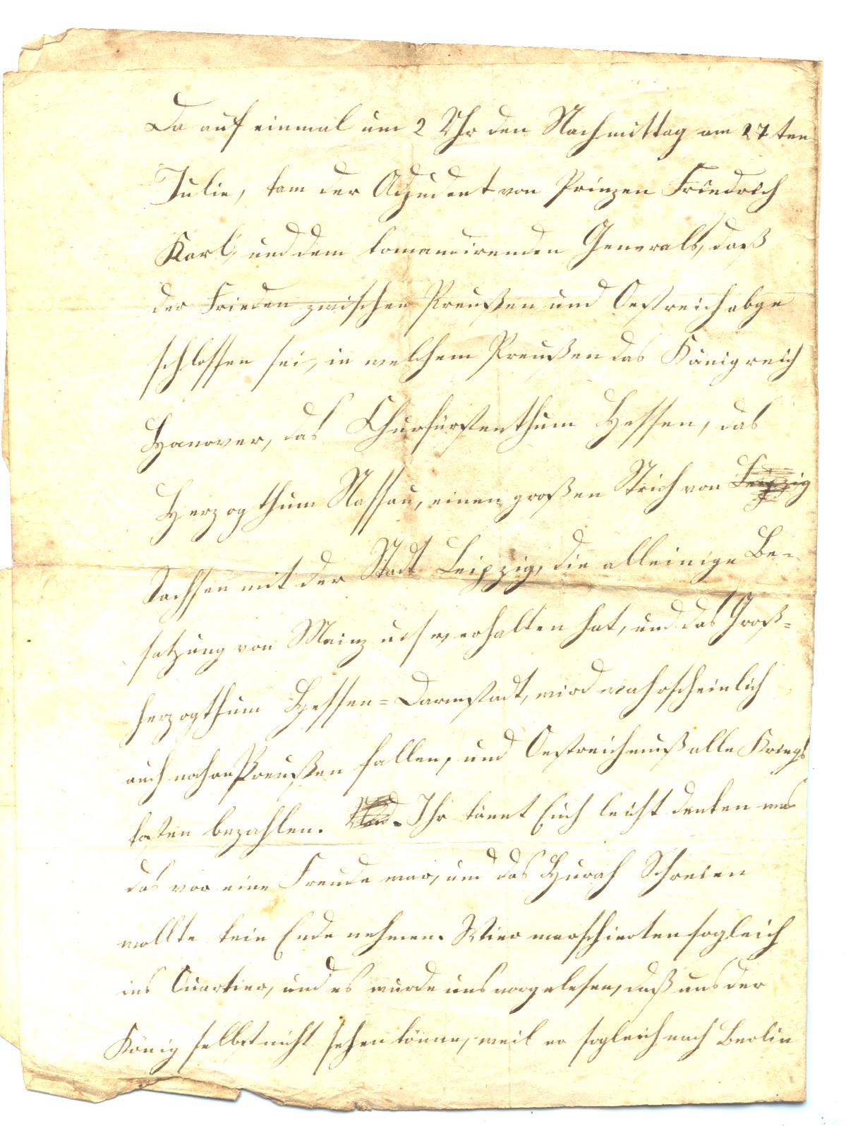 Brief vom 28. Juli 1866 aus Trauenfels