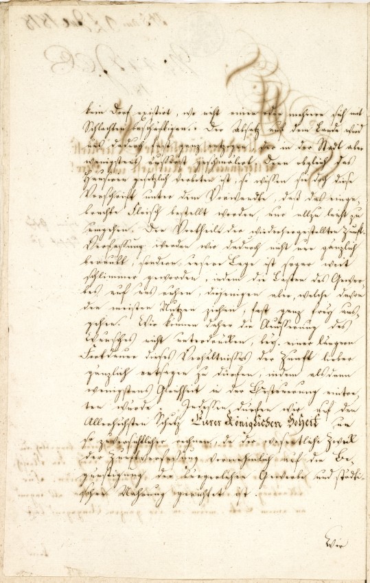 Bericht der Marburger Fleischerzunft an den Kurfürsten Wilhelm I. 