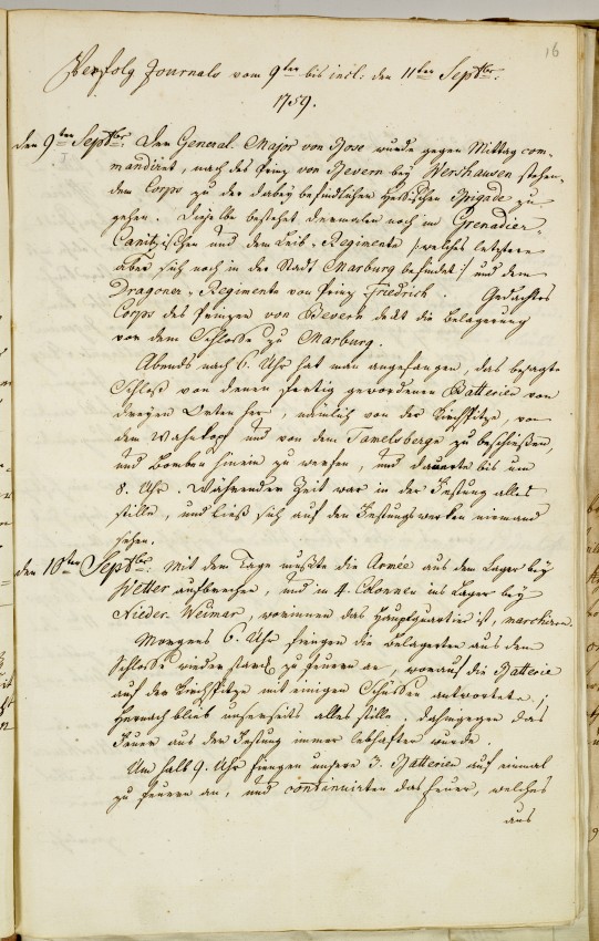 Auszug aus einem militärischen Rapport und Journal über die erfolgreiche Belagerung der Festung im Siebenjährigen Krieg (1759)
