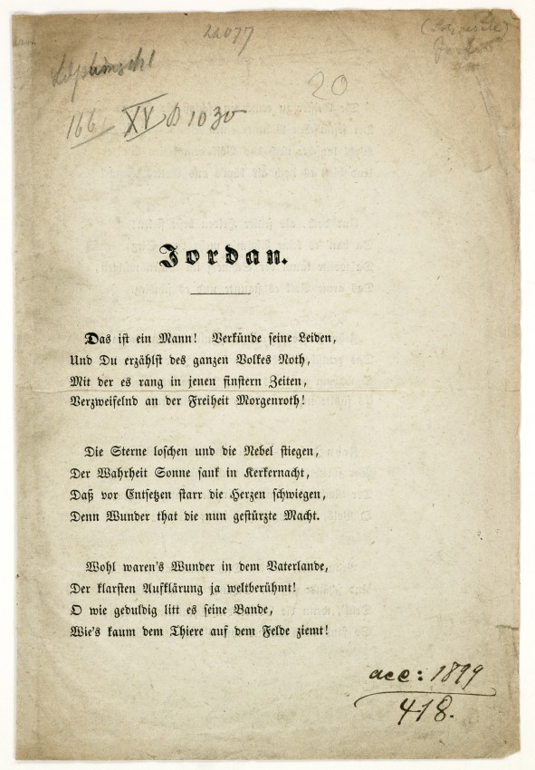 Verteidigungsschriften Sylvester Jordan