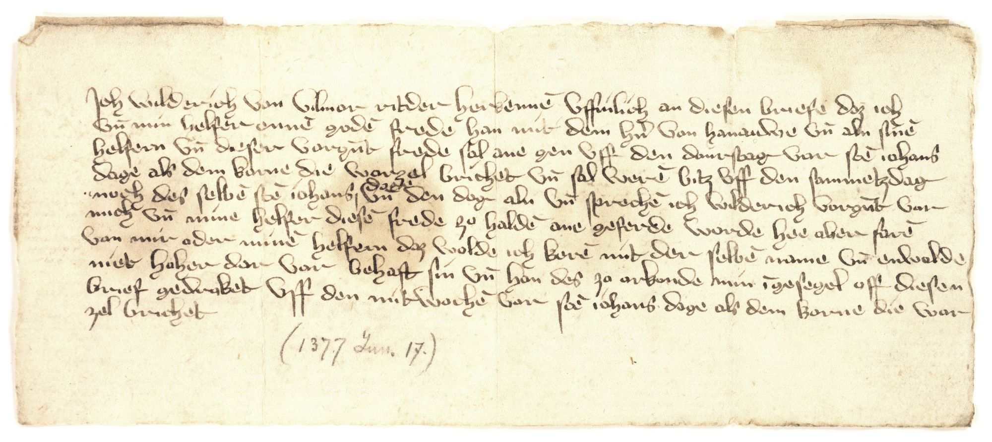 Gottesfrieden unter Graf Ulrich von Hanau