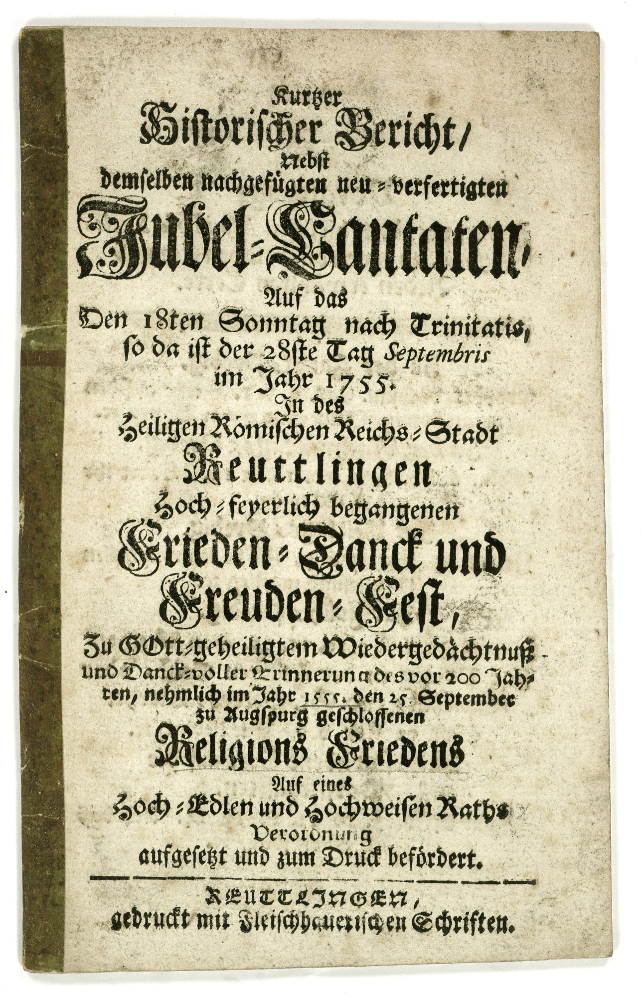 Rezeption und Wirkung des Augsburger Religionsfriedens von 1555