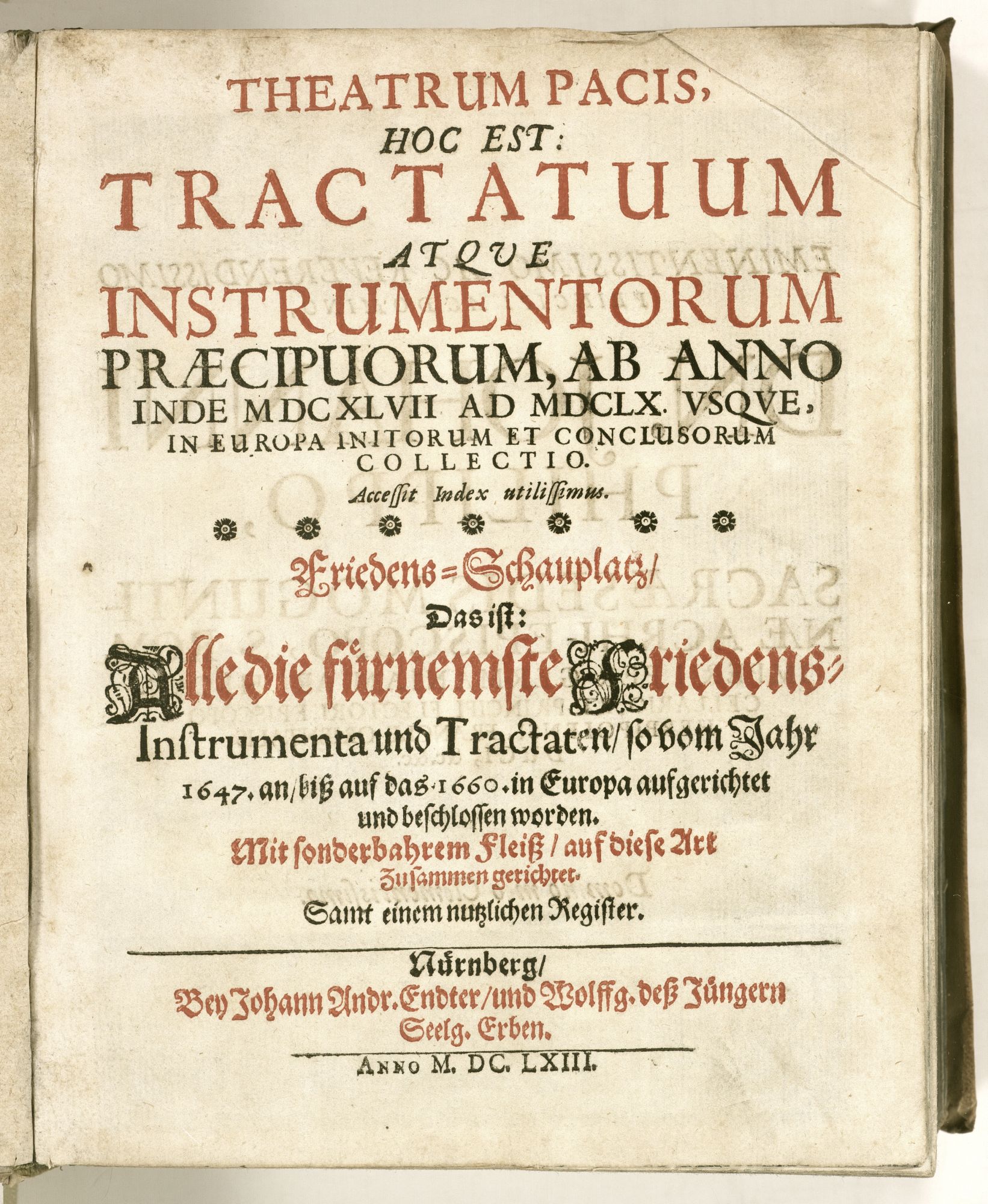 Theatrum Pacis/ Friedensschauplatz