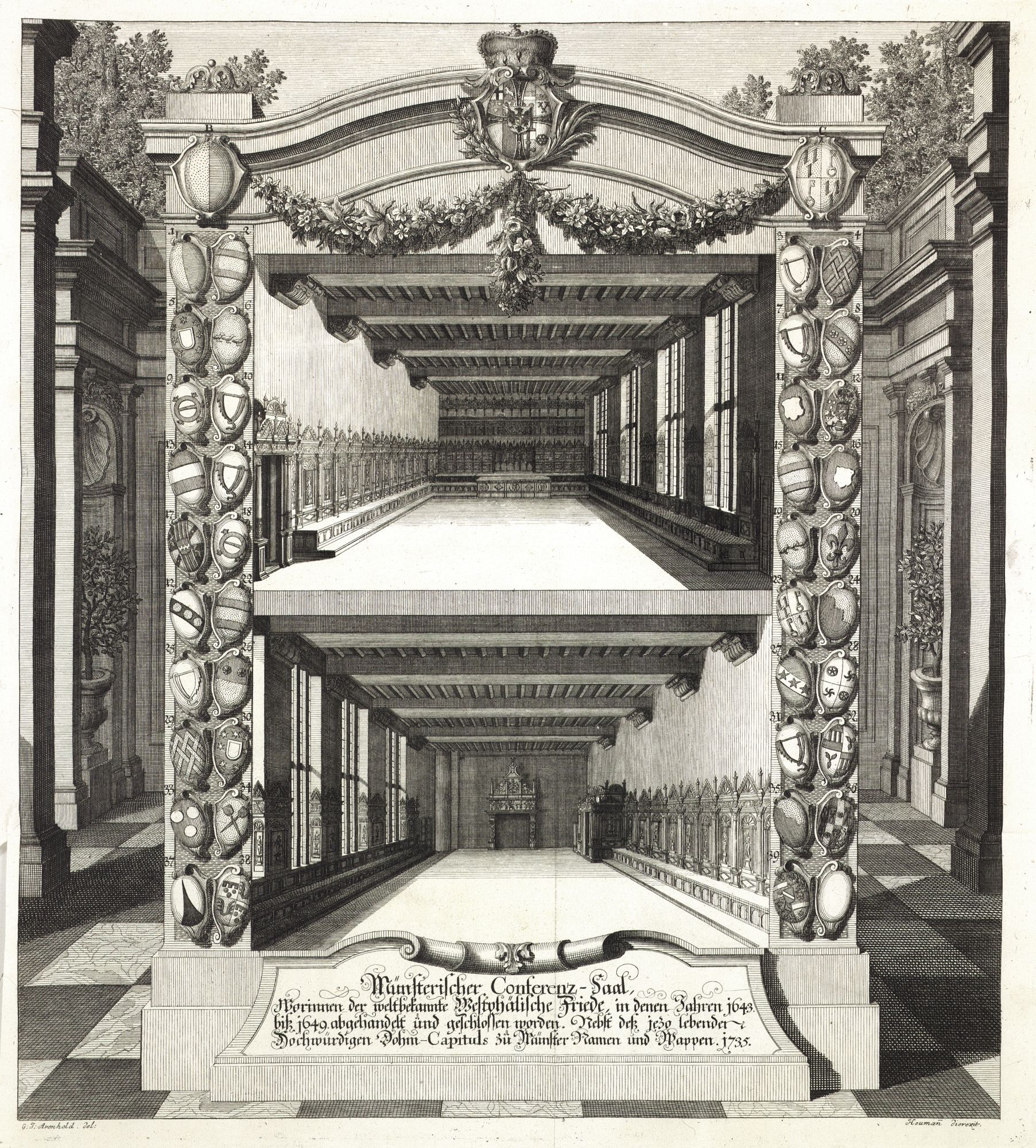 Friedenssaal in Osnabrück und in Münster