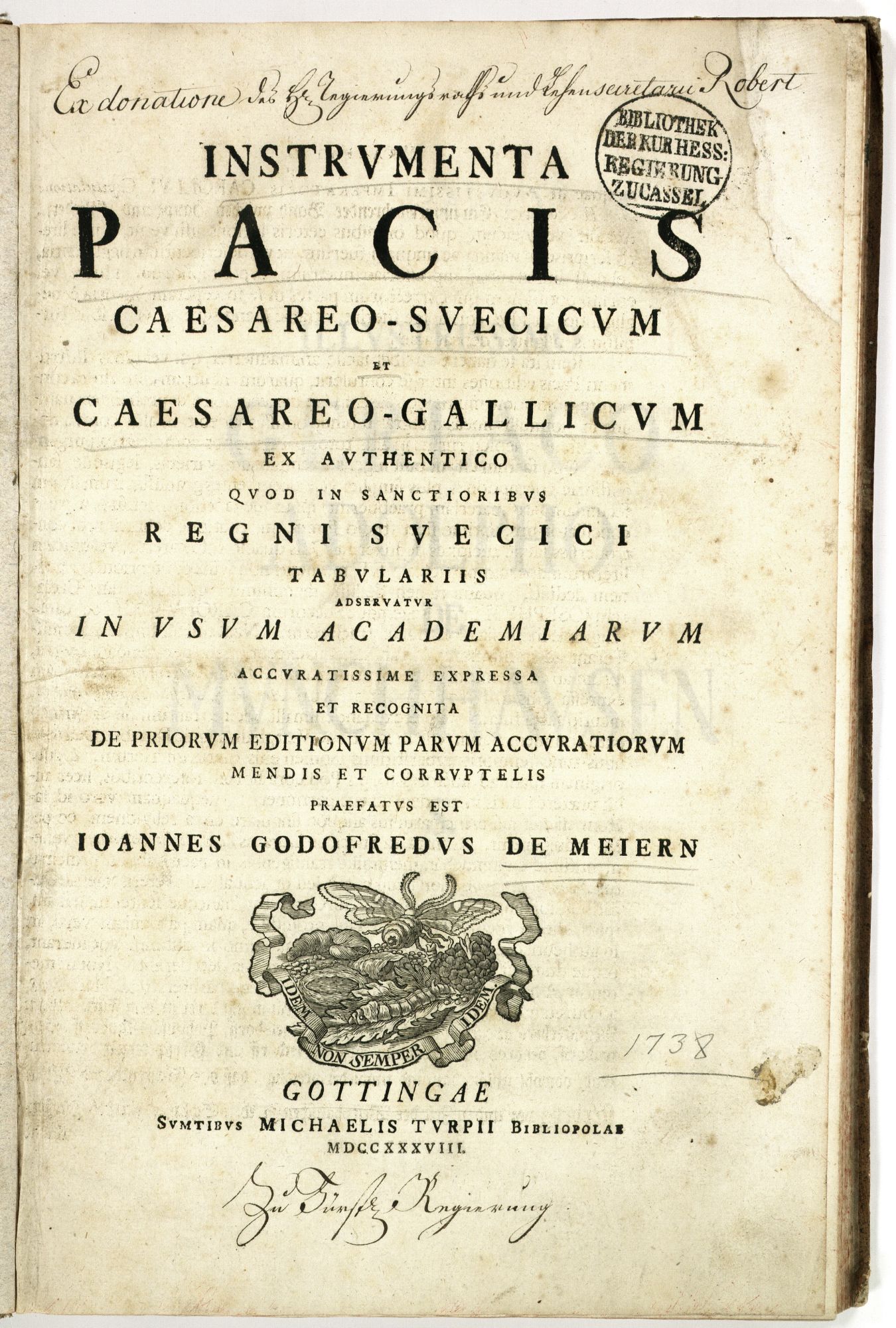 Instrumenta Pacis Caesaro-Suecicum et Caesaro-Gallicum