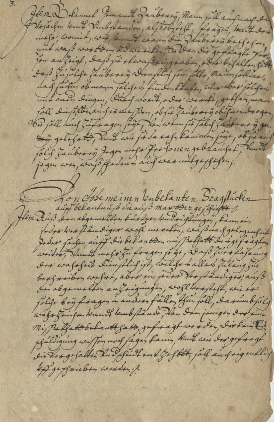 »Philippina«: Teil einer Abschrift aus der peinlichen Halsgerichtsordnung Philipps des Großmütigen von 1535 (Ende 16./Anfang 17. Jahrhundert)