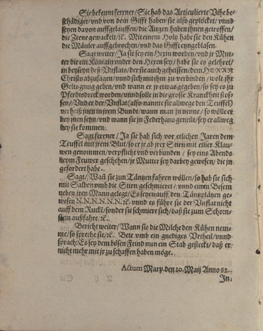 Abraham Saur: Ein kurtze treuwe Warnung, Anzeige vnd Vnderricht: ob auch zu dieser vnser zeit vnter vns Christen Hexen, Zäuberer vnd Vnholden vorhanden: vnd was sie außrichten können, Frankfurt 1582.