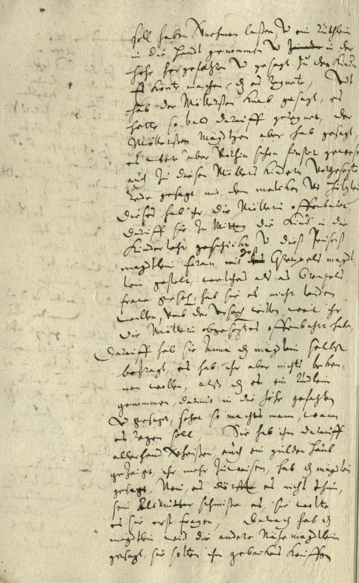 Schadenzauber: Untersuchung gegen Gertrud, 6- oder 7- jährige Tochter des verstorbenen Peter Briel auf der Ketzerbach in Marburg, 1629, kein Urteil