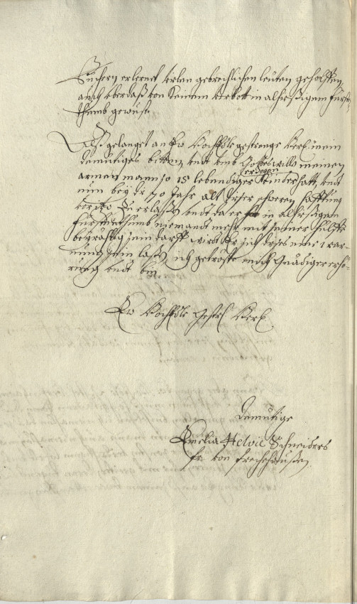 Prozess gegen Aelfrich Schneider aus Frechenhausen / Amt Breidenbach wegen Quacksalberei und Segen sprechung, 1688